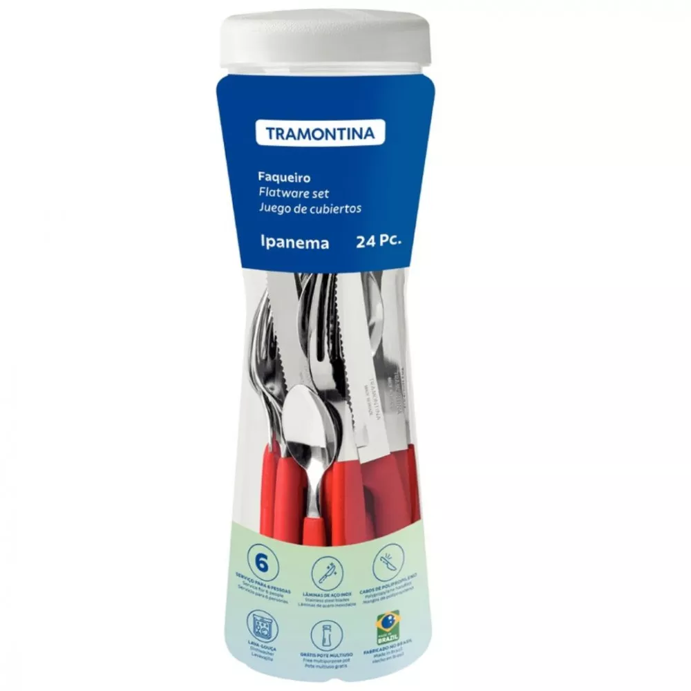 Image 2 of 3 of Faqueiro Tramontina Ipanema Com 24 pecas