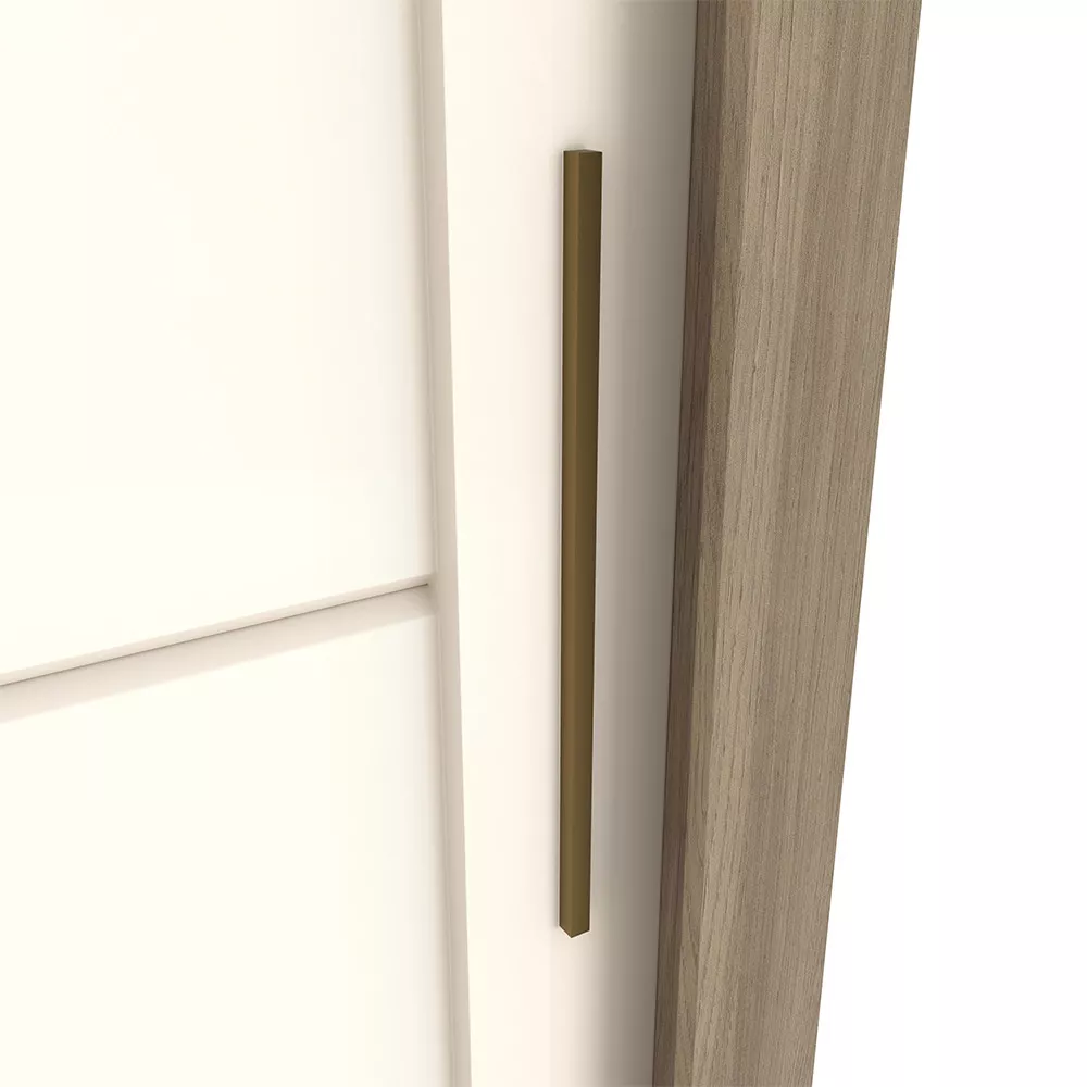 Guarda Roupa Casal Henn 2 Portas de Correr 4 Gavetas Thor