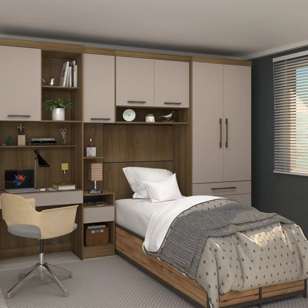 Módulo De Guarda Roupa Eucamoveis Paris 2 Portas 4 Gavetas