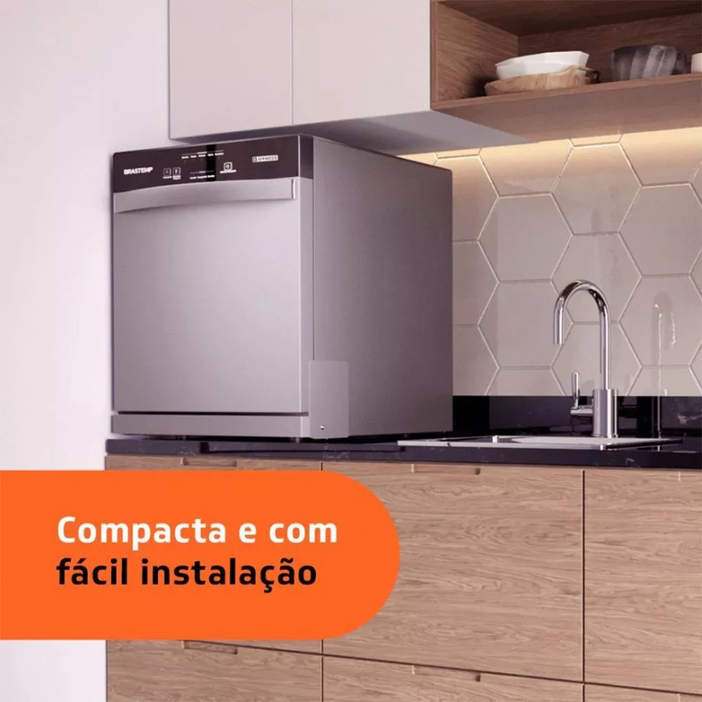 Lava Louça Brastemp 8 Serviços Inox BLF08BSBNA