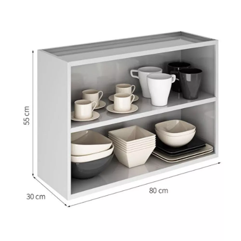 Armário Aéreo Itatiaia 2 Portas 80cm Tarsila IP2-80