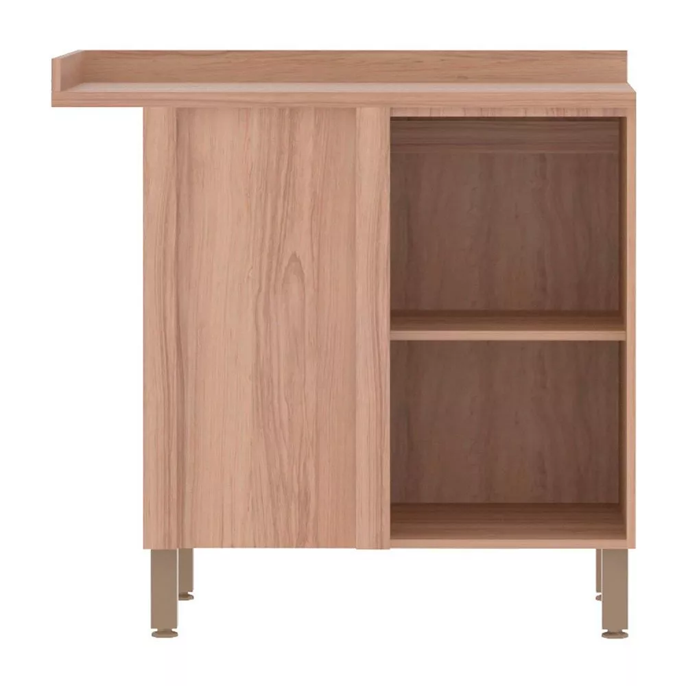 Balcão Luciane Yara Canto Reto 1 Porta com Tampo