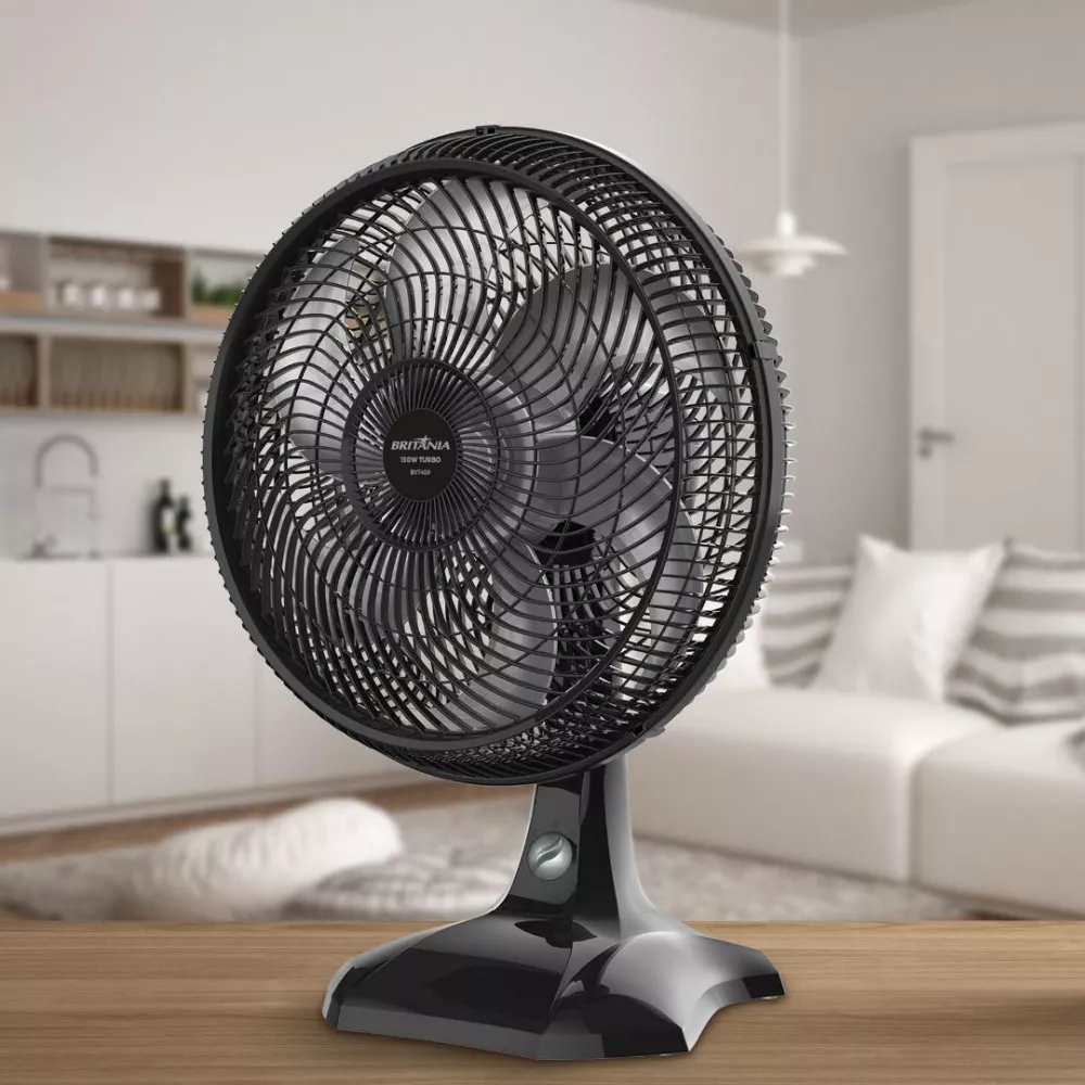 Imagem 11 de 12 de Ventilador de Mesa Britânia 3 Velocidades 40cm BVT400