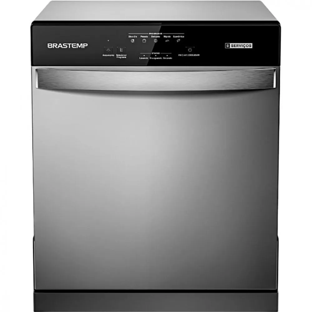 Lava Louça Brastemp 8 Serviços Inox BLF08BSBNA