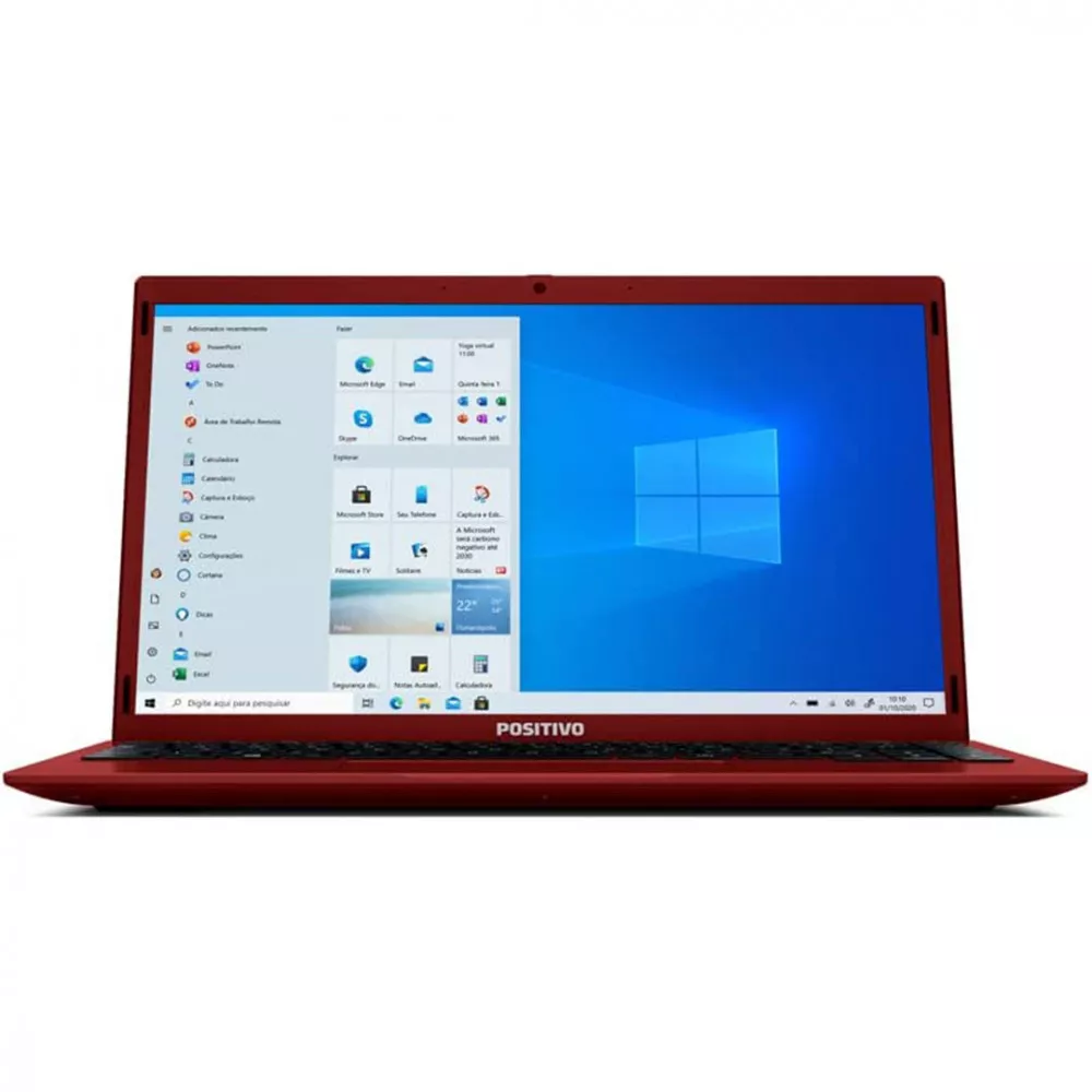 Notebook Positivo Motion Quad Core 4GB 64GB W10 Office 365