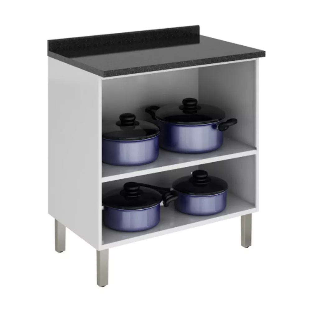 Balcão Itatiaia 2 Portas com Tampo Tarsila IG2A-80