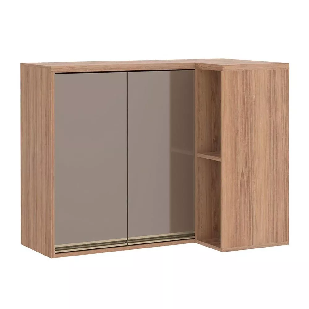 Armário de Canto Reto Yara Luciane 2 Portas