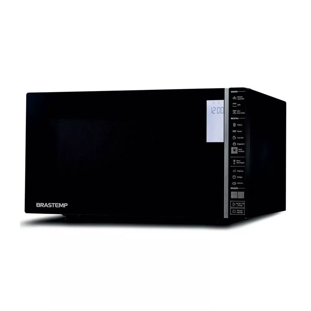 Microondas Brastemp 32 Litros Display LCD Função Grill Receitas Pré-programadas BMG45AE