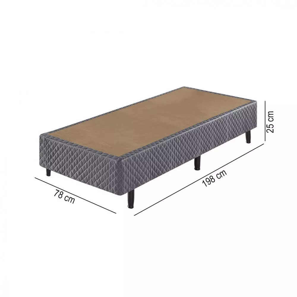 Base Box Ecoflex Queen Size Casal Eco 79x198x25 cm