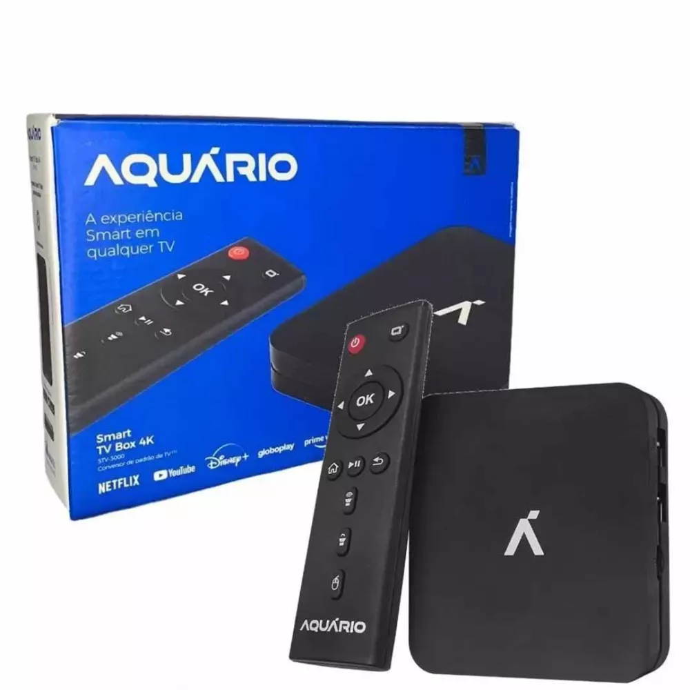 Smart Box Aquário Android TV STV-3000