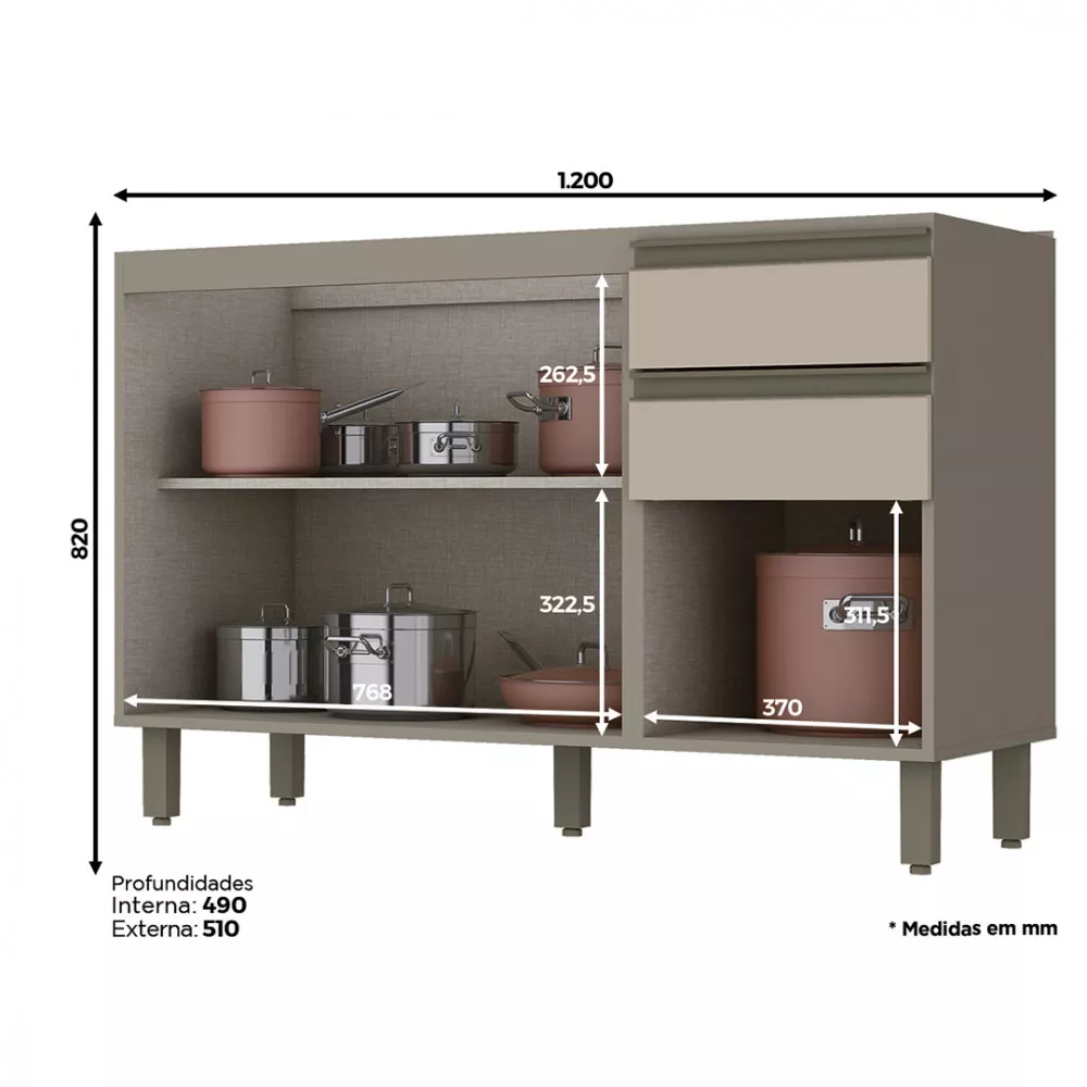 Imagem 8 de 15 de Cozinha Completa Henn Connect 7 peças