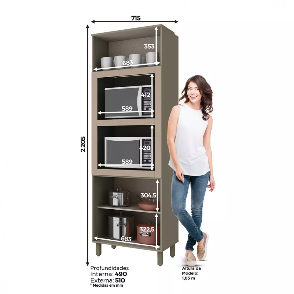 Imagem 10 de 15 de Cozinha Completa Henn Connect 7 peças