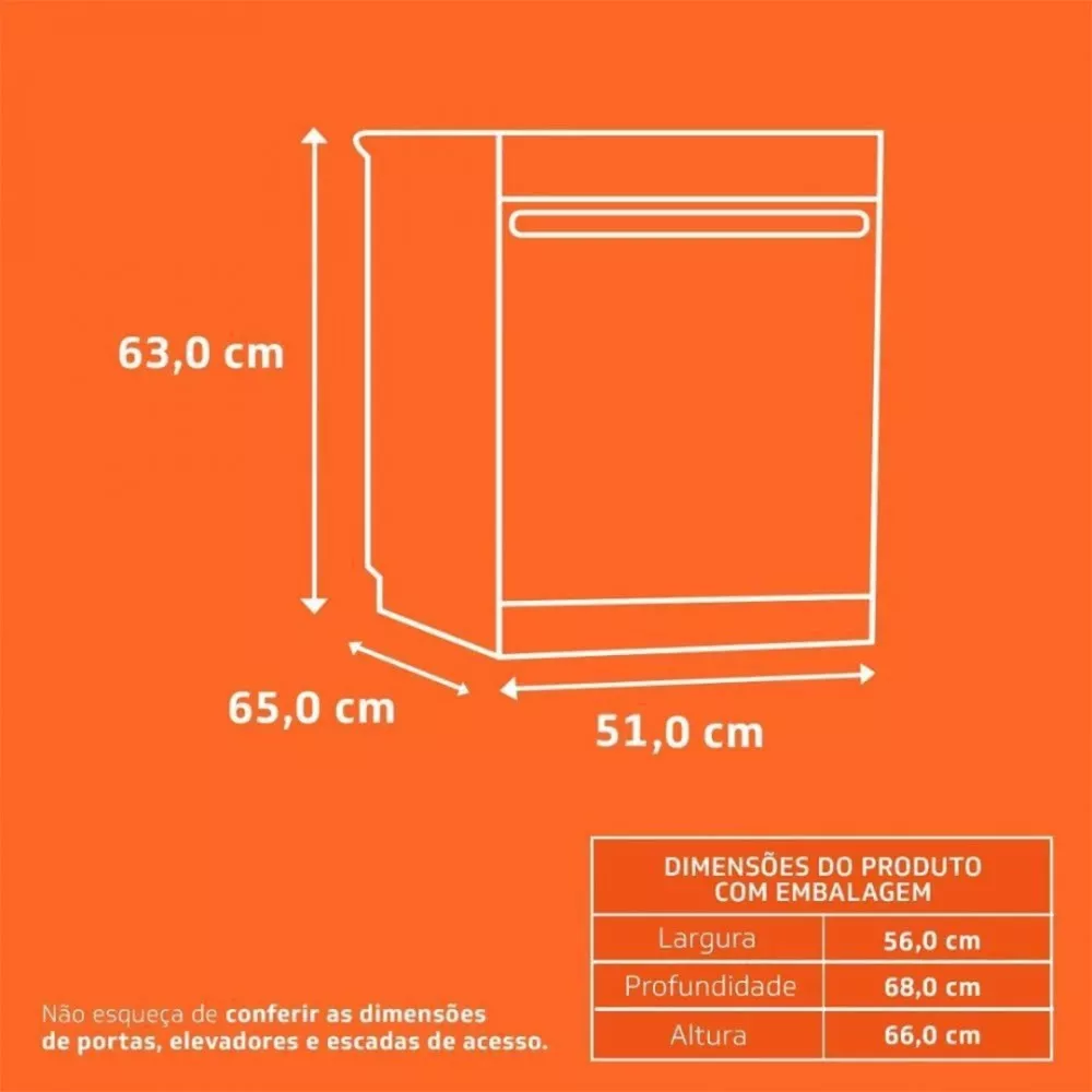 Lava Louça Brastemp 8 Serviços 5 Programas De Lavagem BLF08BBBNA