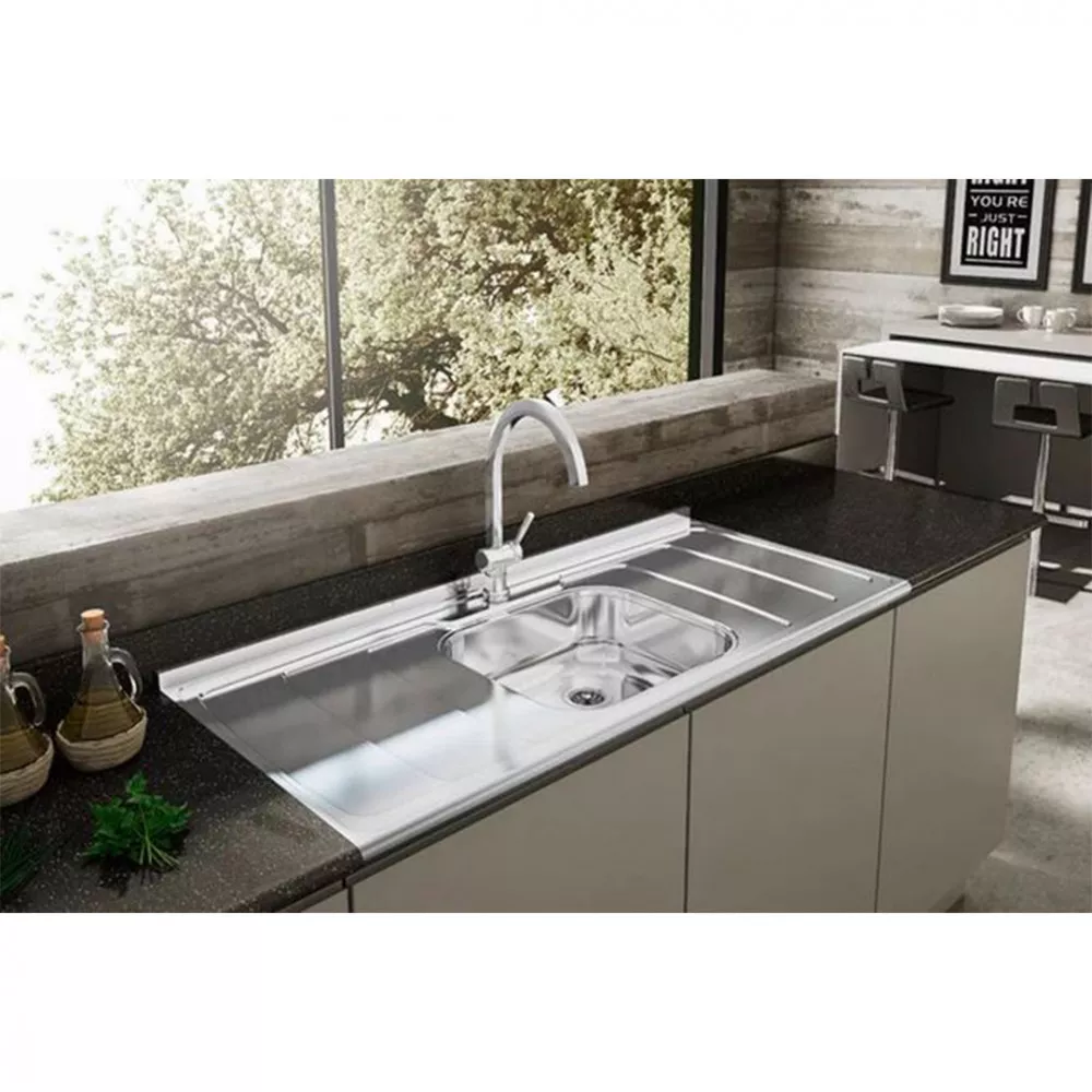 Image 0 of 3 of Tampo De Pia GhelPlus Dubai Inox Com Cuba 120cm