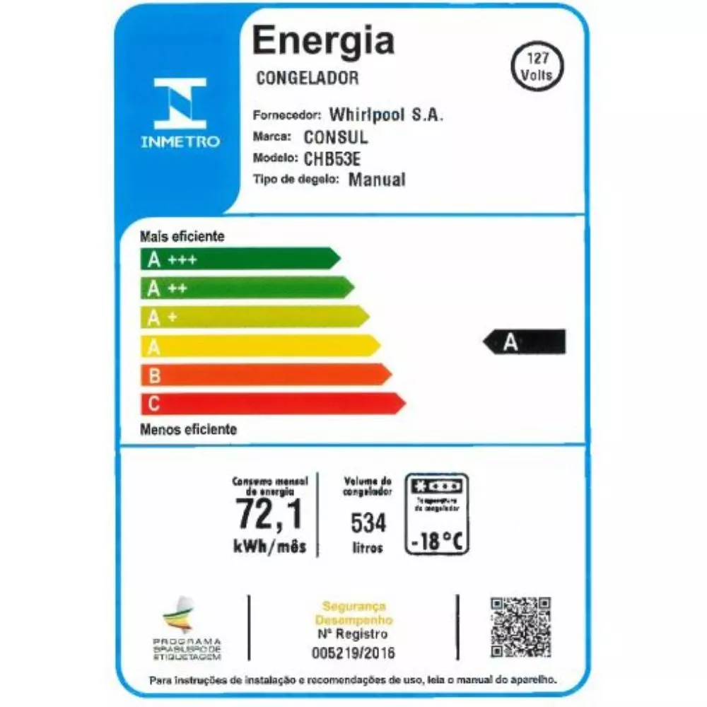 Freezer Horizontal Consul 534 Litros CHB53EBBNA