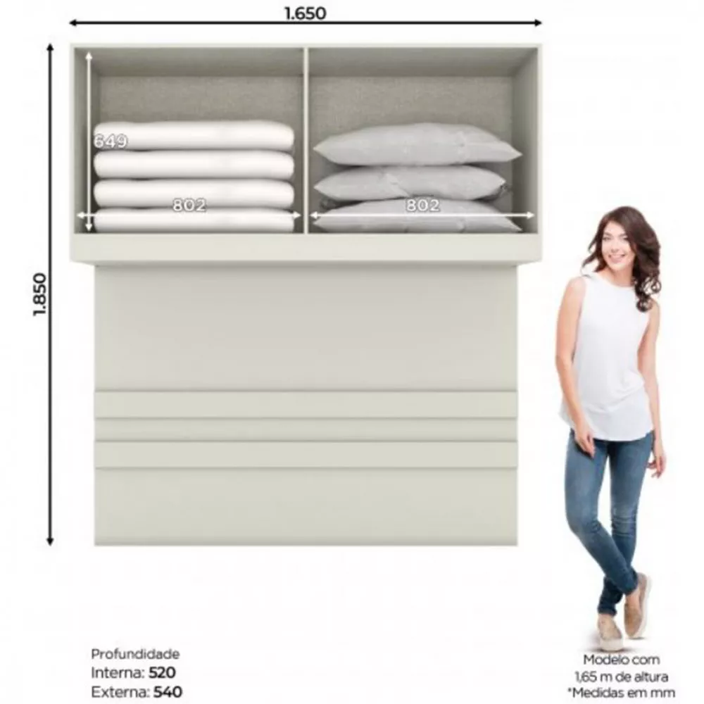 Armário Henn Ponte Casal Seletto 04 Portas. MC11-133