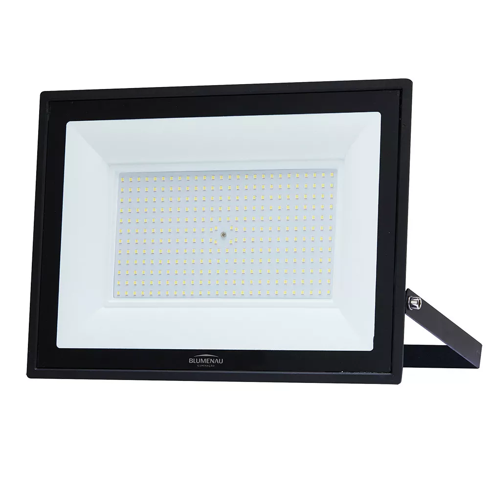 Refletor Led Tech Slim 300W 6500K IP65 24.000Lm Preto - Blumenau