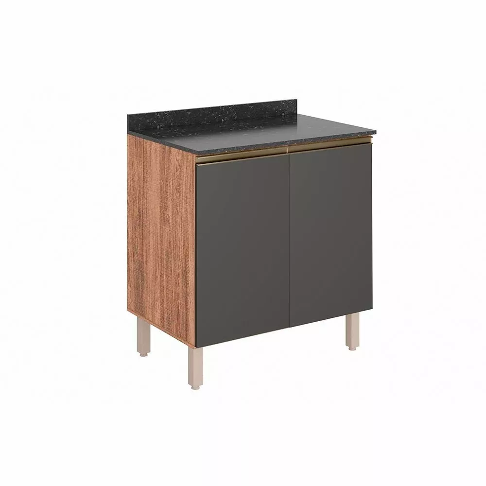 Balcão Kali 80x85x51,5 Com Tampo Nicioli