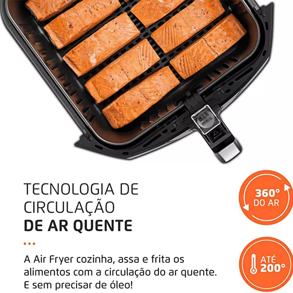 Fritadeira Elétrica Air Fryer 8 Litros Mondial AFN80 5993-02