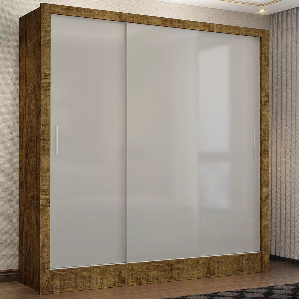 Image 1 of 7 of Guarda Roupa Casal Fortaleza 3 Portas Carioca Móveis