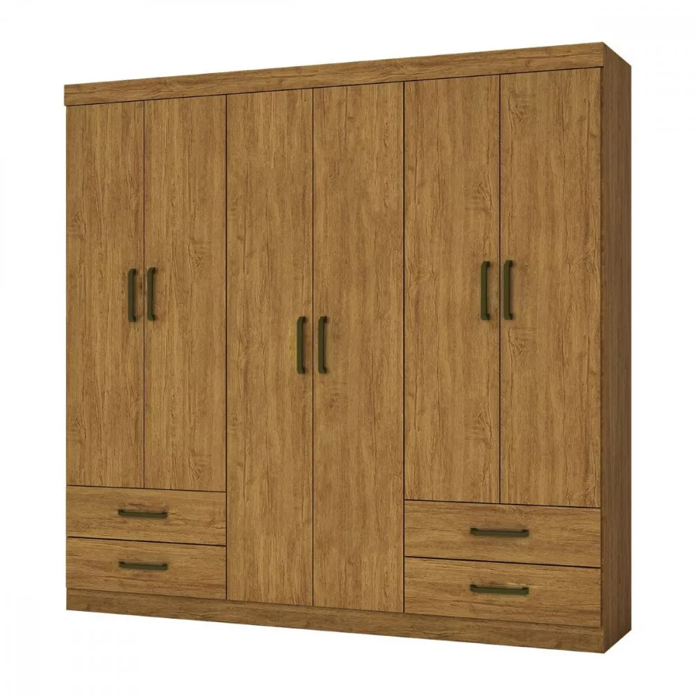Image 0 of 7 of Guarda Roupa Casal Lu 6 Portas 4 Gavetas Carioca Móveis