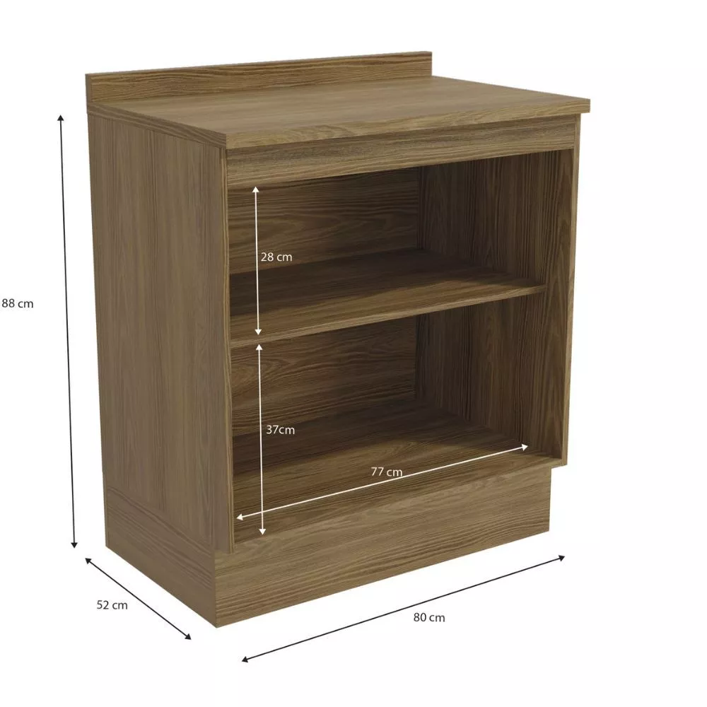Balcão 80cm 2 Portas Botanic Kappesberg