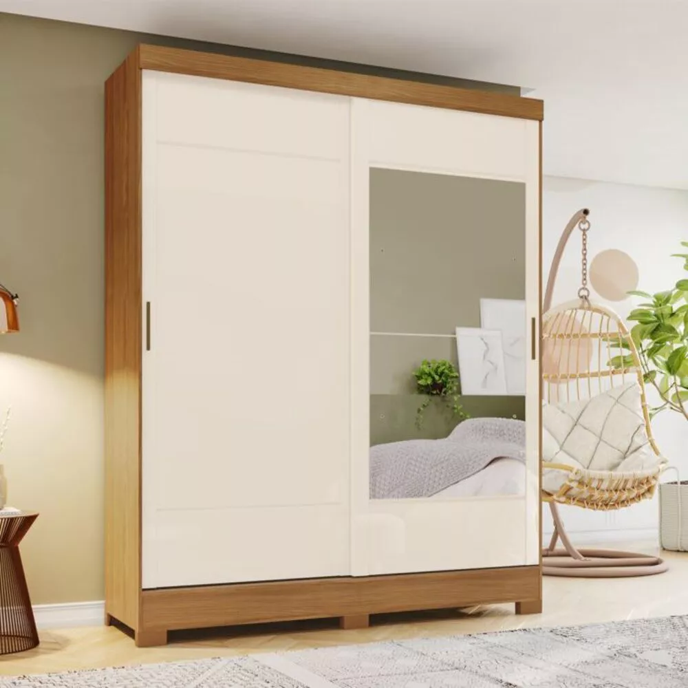 Image 0 of 4 of Guarda Roupa Henn 2 Portas Correr Com Espelho
