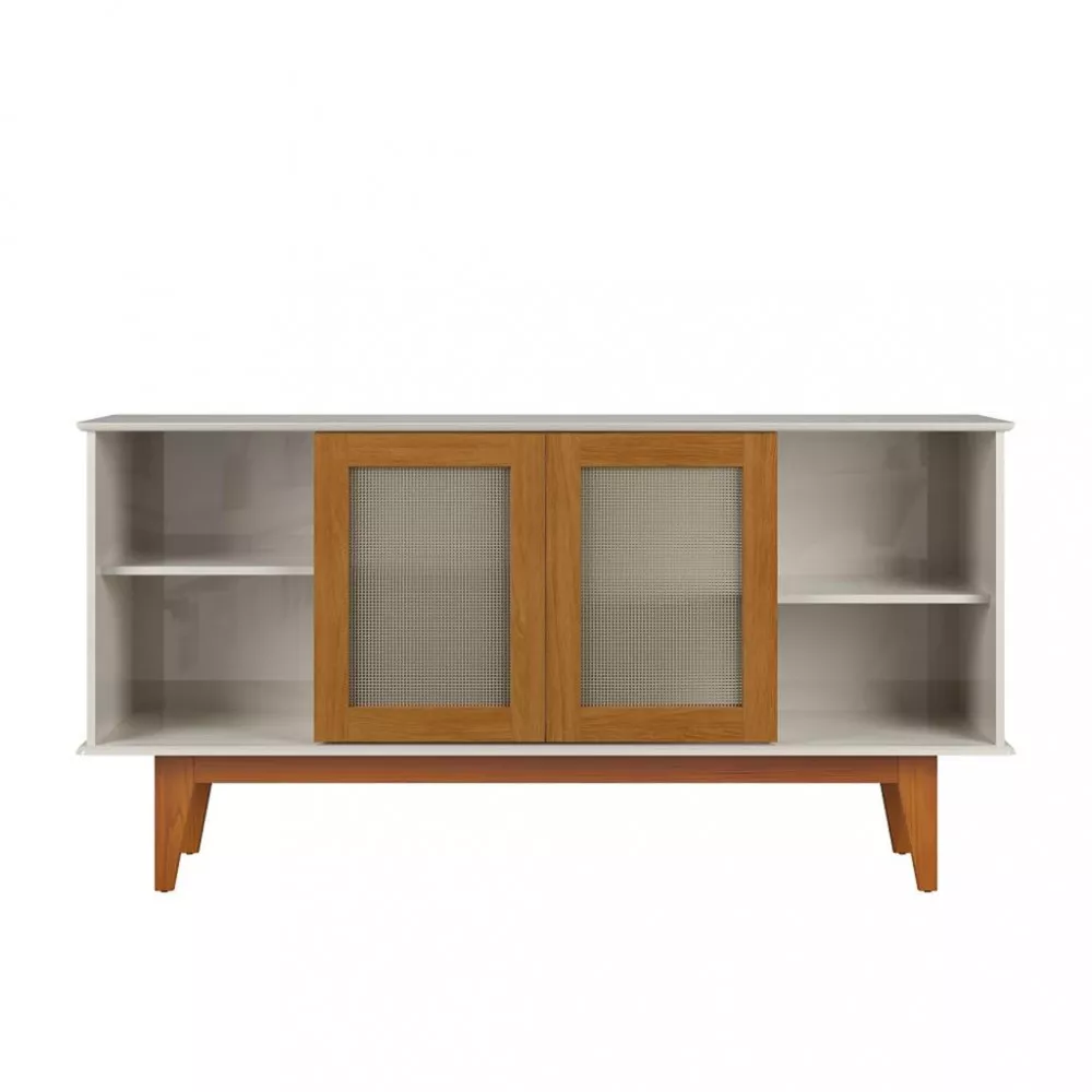 Aparador Buffet 4 Portas com Tela e Pés Detroit Tebarrot