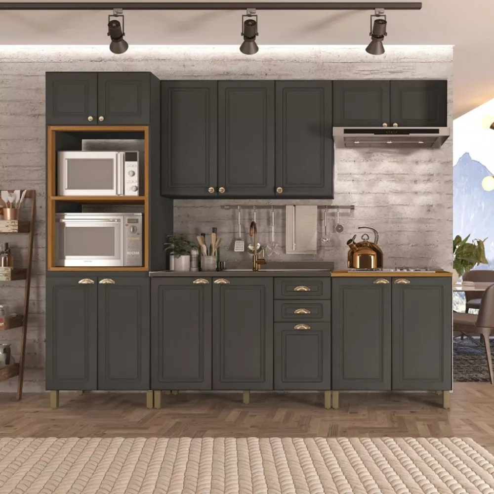 Cozinha Modulada 5 Peças sem Tampo Firenze Indekes