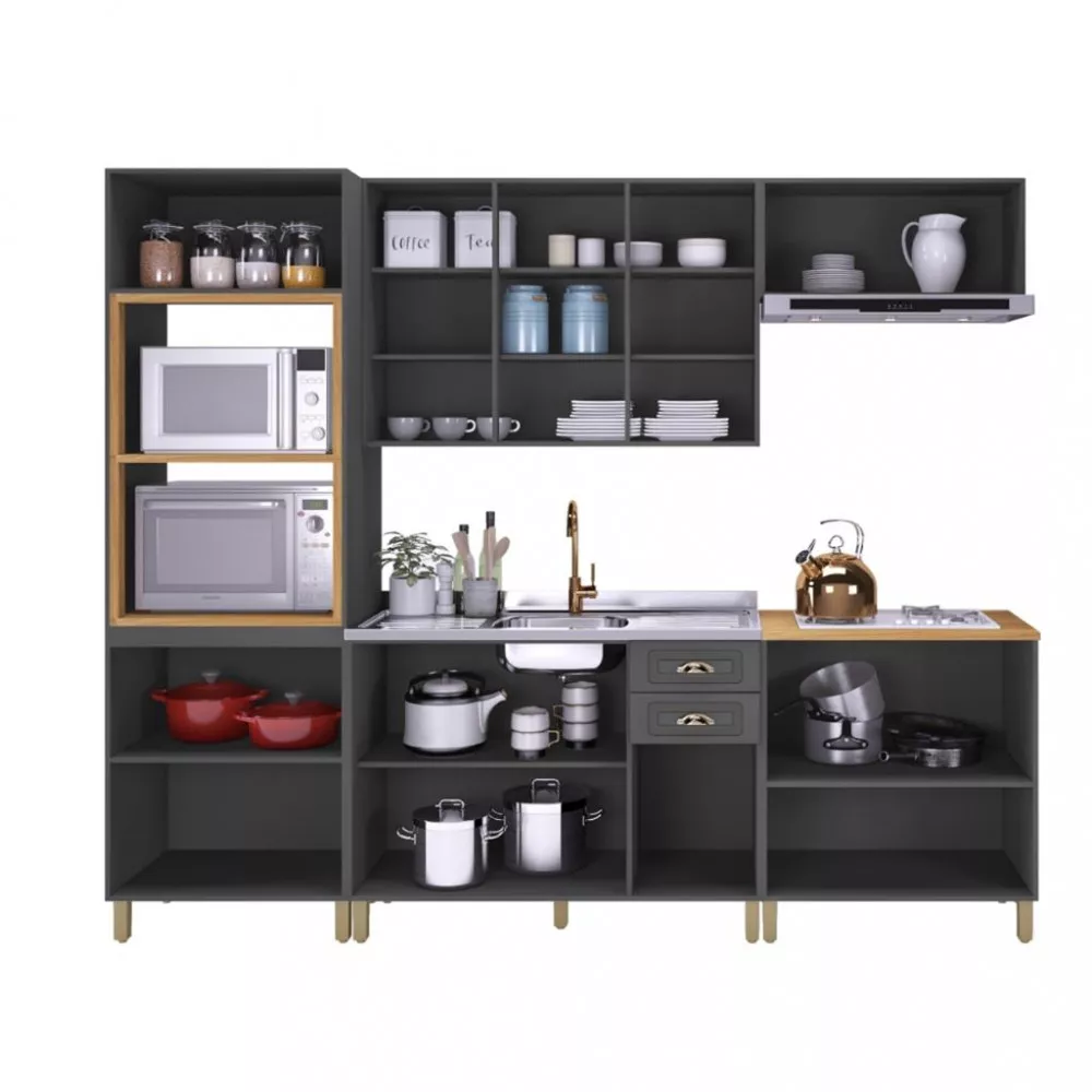 Cozinha Modulada 5 Peças sem Tampo Firenze Indekes