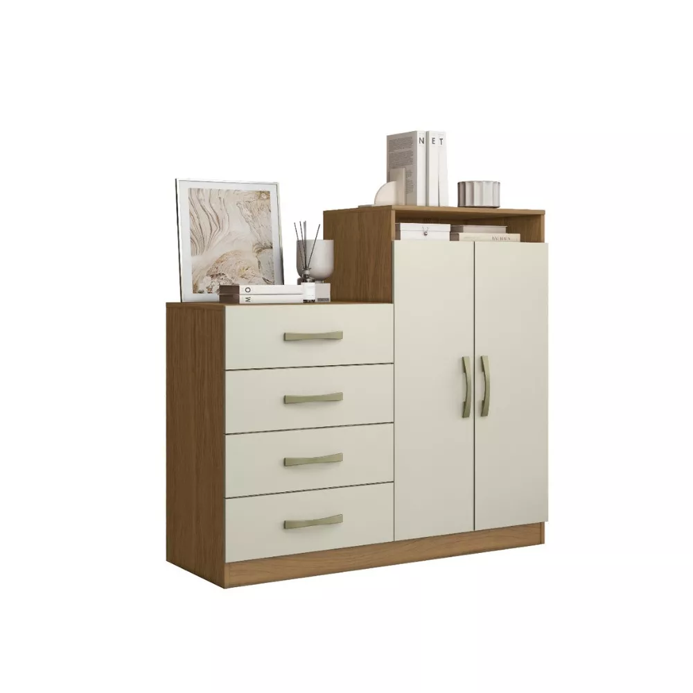 Cômoda 4 Gavetas 2 Portas Londres Aramóveis