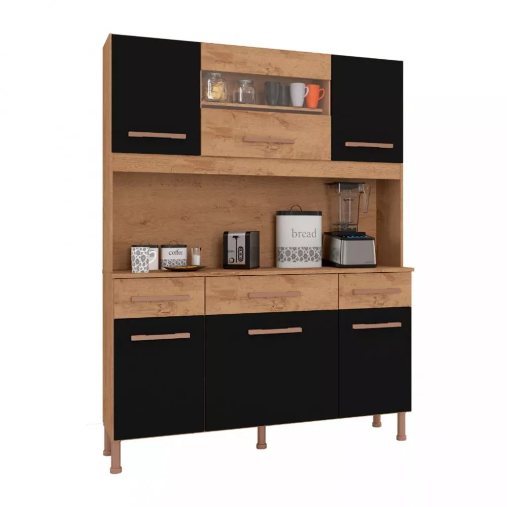 Cozinha Compacta 6 Portas 3 Gavetas Anápolis Atualle