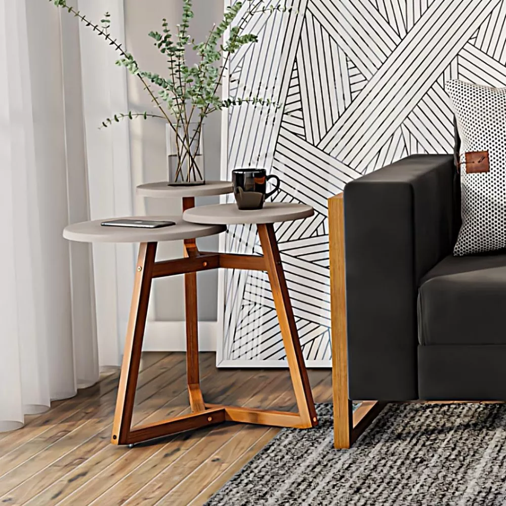 Mesa Lateral 3 Tampos Classic Tebarrot