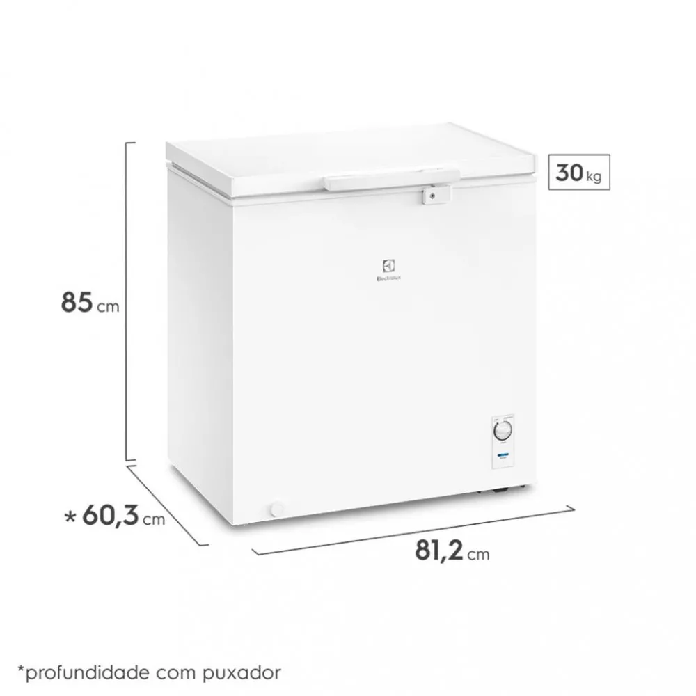 Image 3 of 5 of Freezer Horizontal Electrolux 1 Porta HE200 199L