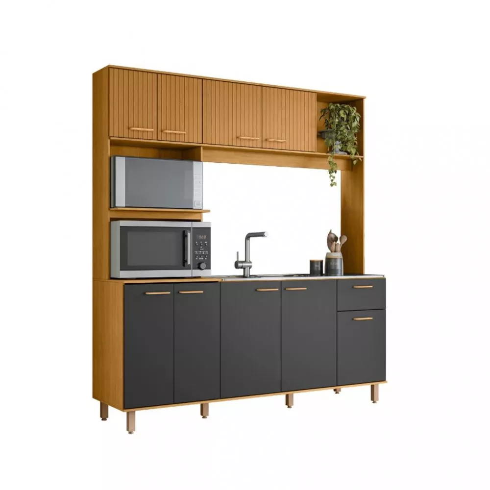 Cozinha Compacta 9 Portas 1 Gaveta Liz Poliman