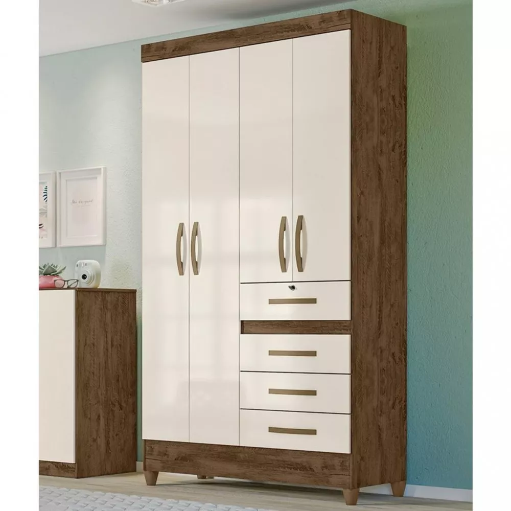 Image 0 of 4 of Guarda Roupa 4 Portas 4 Gavetas Sobral Moval