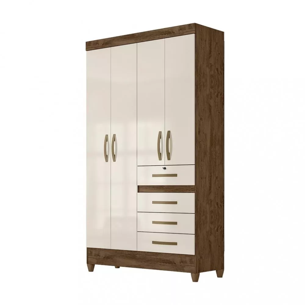 Image 1 of 4 of Guarda Roupa 4 Portas 4 Gavetas Sobral Moval