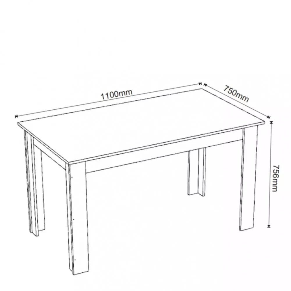 Conjunto Sala de Jantar Mayla 4 Cadeiras Brisa Viero