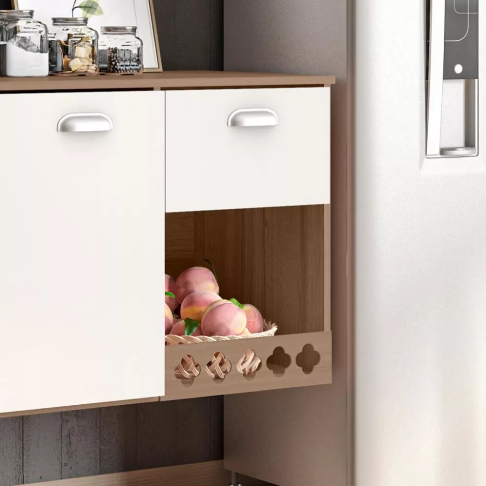 Cozinha Compacta Suspensa 7 Portas 1 Gaveta Mila Poliman