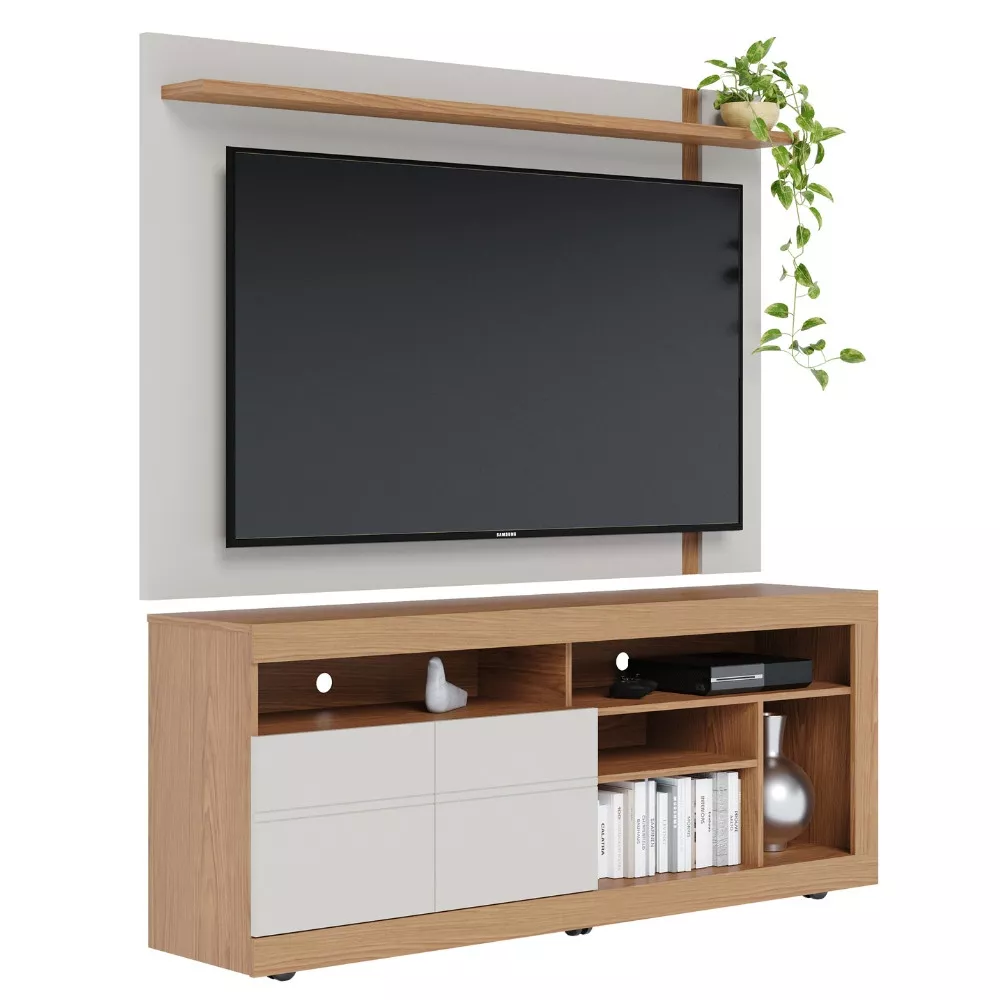Rack com Painel para Tv até 60 Polegadas 2 Portas Inajá Leme Colibri
