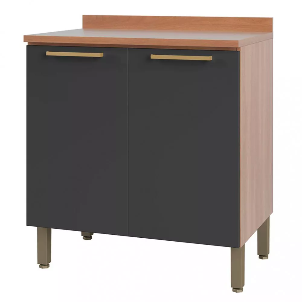 Balcão 2 Portas 80cm com Tampo Sálvia Telasul