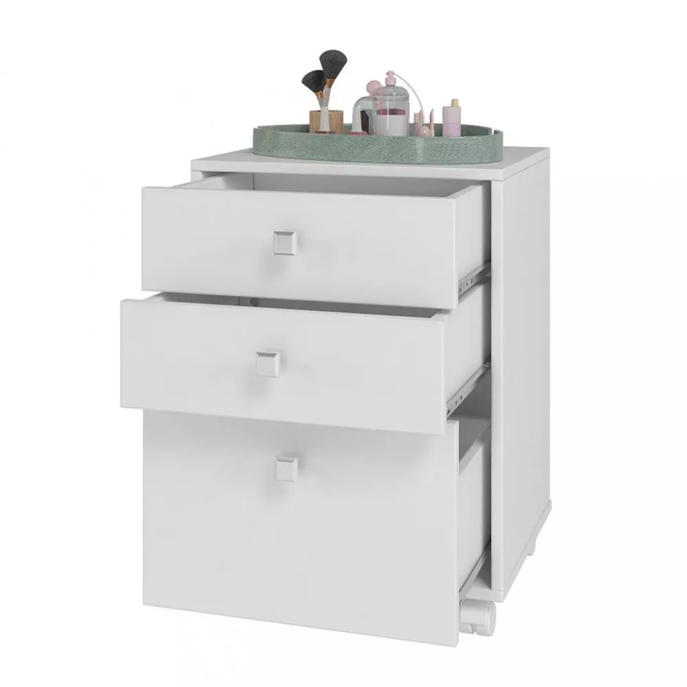 Gaveteiro 3 Gavetas com Rodízios BBN26 BRV Móveis