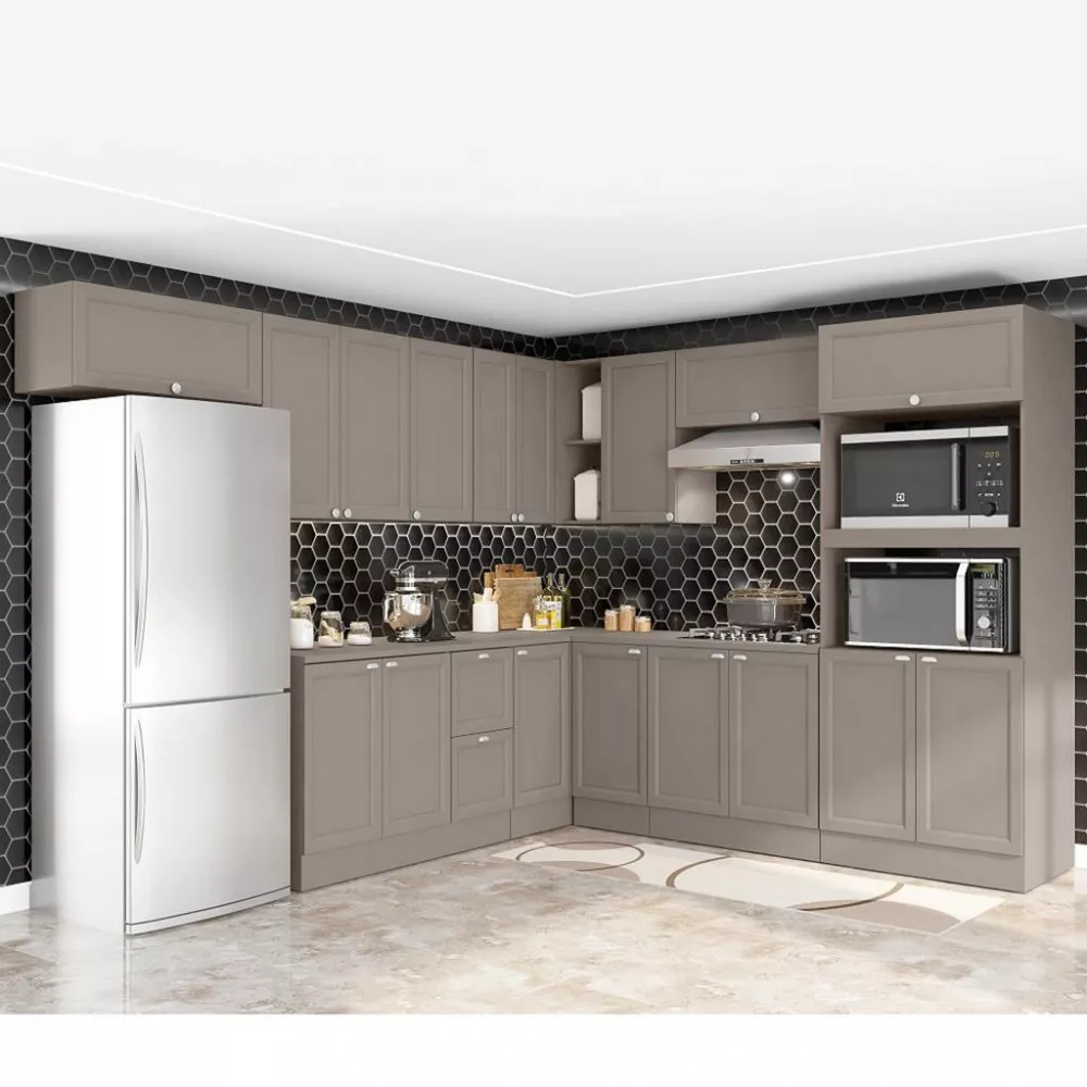 Cozinha Completa 10 Peças, 17 Portas Unna Poliman