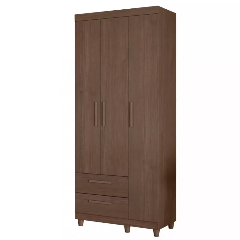 Image 1 of 4 of Guarda Roupa Solteiro 3 Portas 2 Gavetas Canadá Plus Conquista Móveis