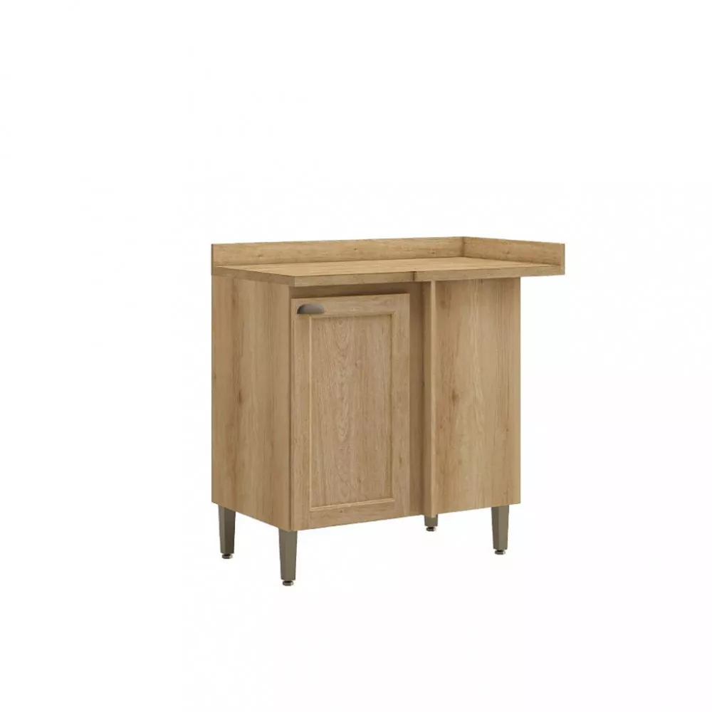 Balcão de Canto Reto 1 Porta com Tampo Royal THB