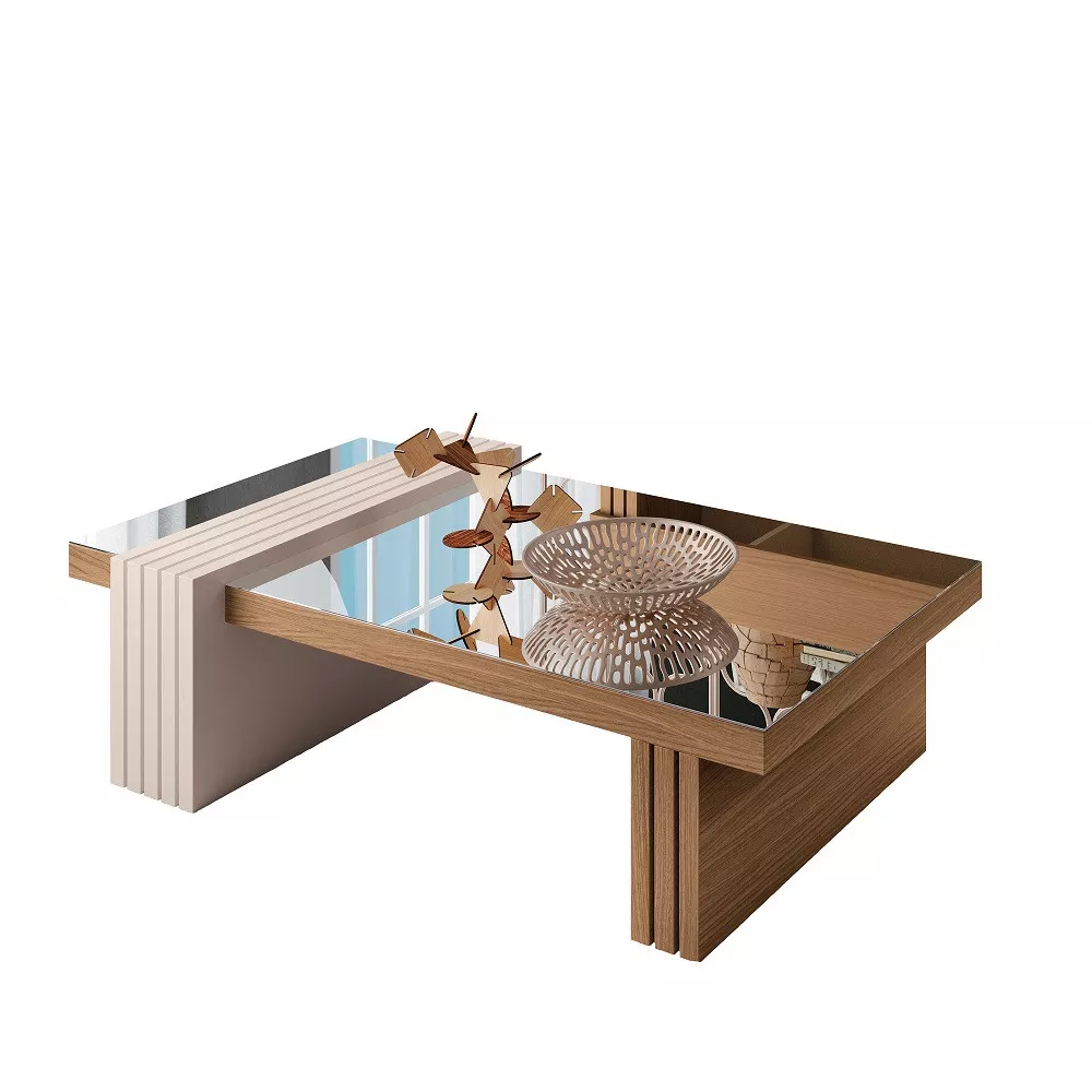 Mesa de Centro Espelho Luna HB Móveis