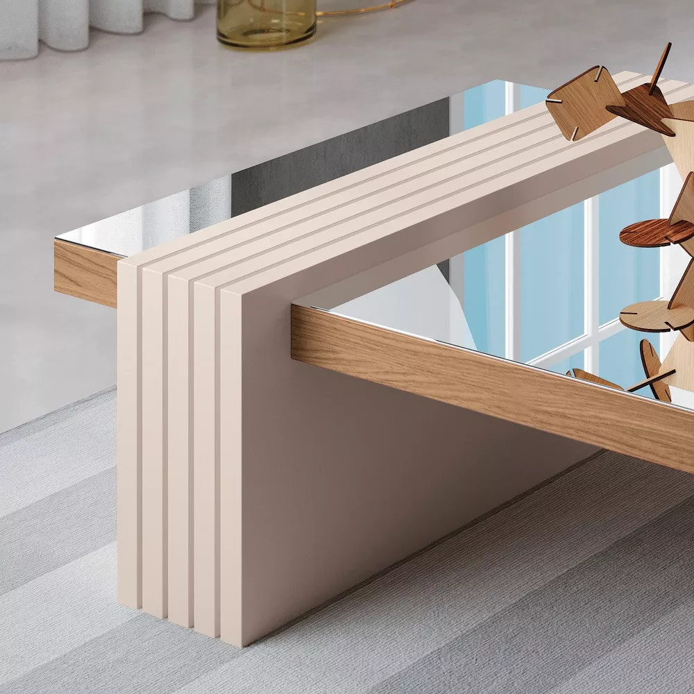 Mesa de Centro Espelho Luna HB Móveis