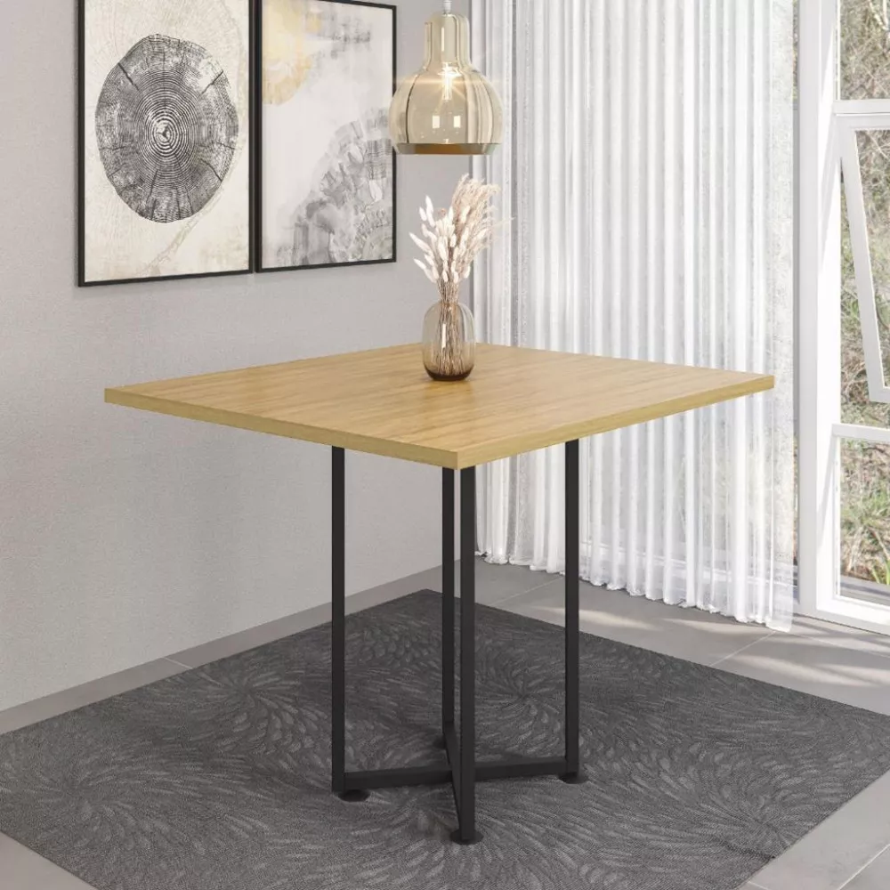 Mesa Quadrada 90cm PR-24PA Móveis Belo