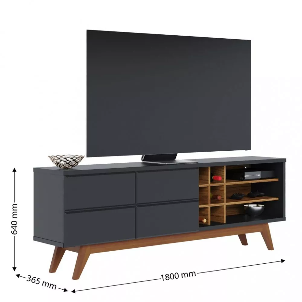 Rack para TV até 70 Polegadas 2 Portas Noronha Colibri