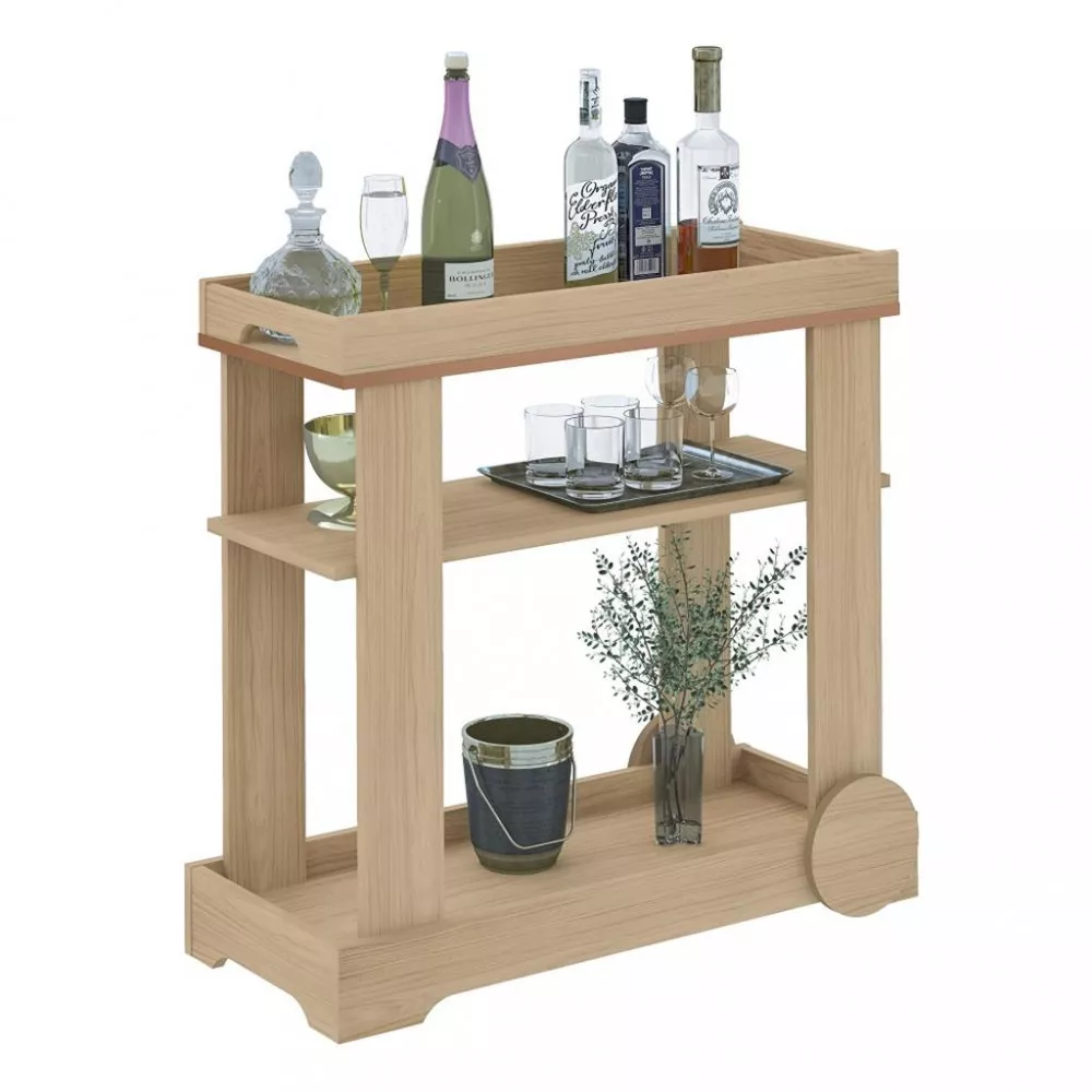 Carrinho Bar Rose Artely